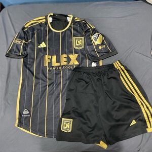 LAFC Adidas Black and Gold Soccer Kit
